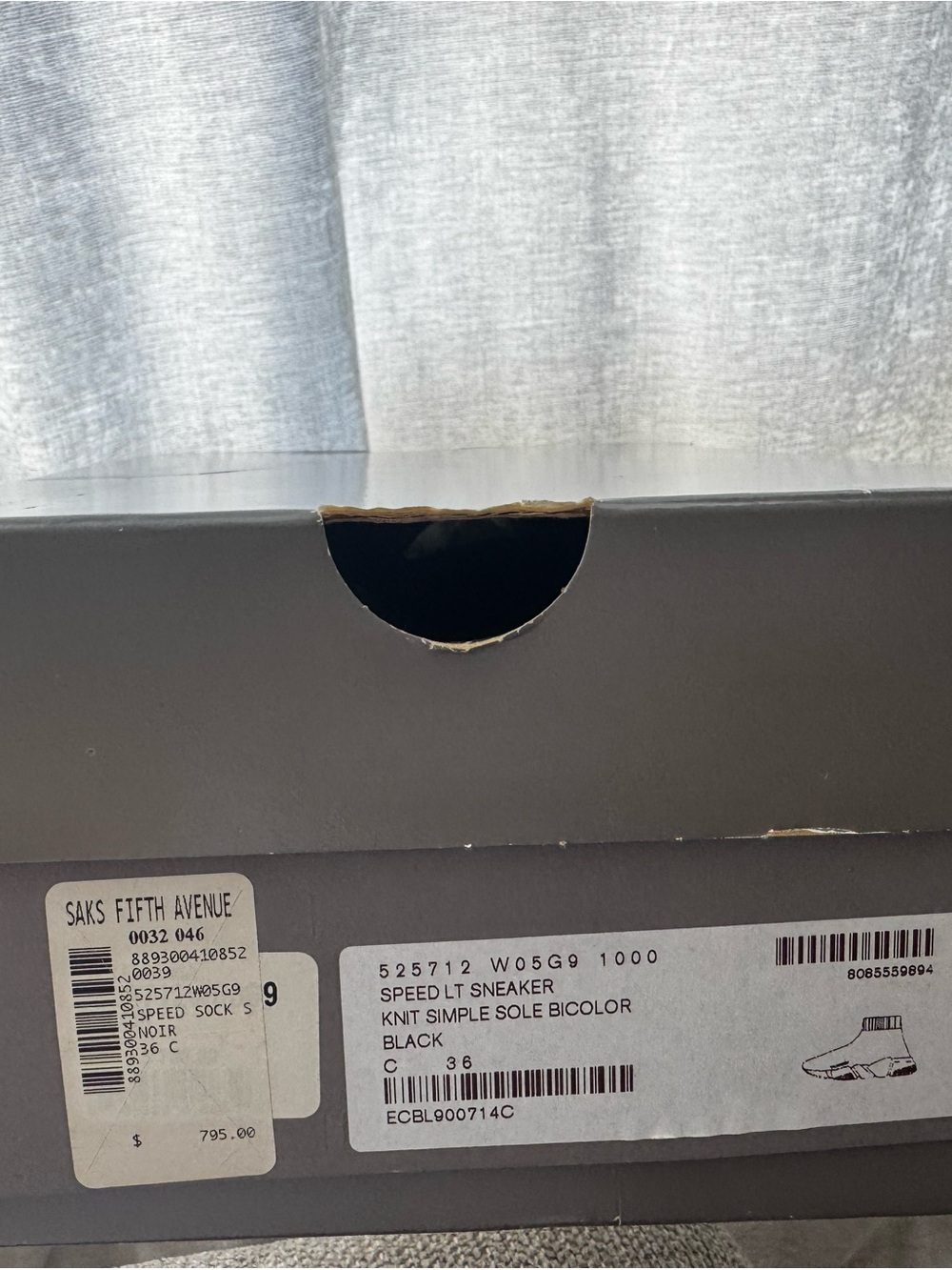 Balenciaga SPEED SNEAKER/BLACK/36